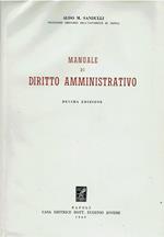 X 1521 MANUALE DI DIRITTO AMMINISTRATIVO DI ALDO M. SANDULLI €
