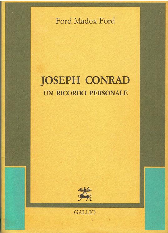 Joseph Conrad. Un Ricordo Personale - copertina