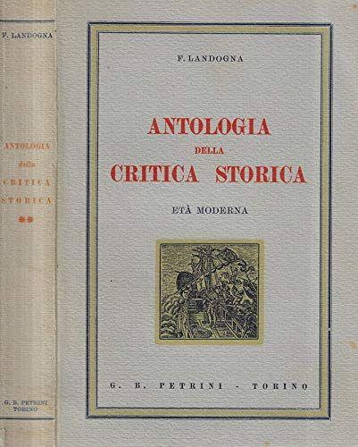 Antologia della critica storica. Età moderna - copertina