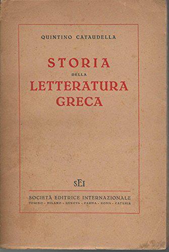 Storia della letteratura greca - copertina