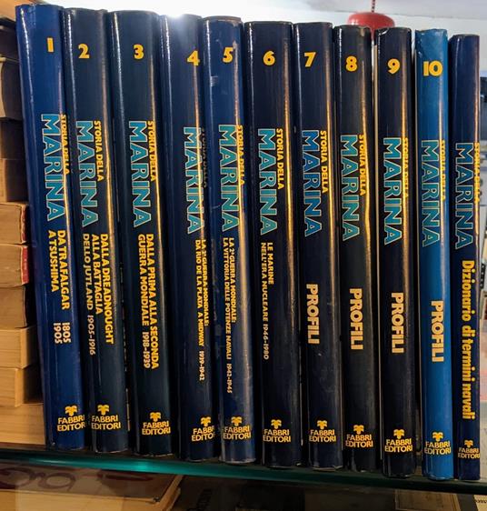 storia della marina 10 volumi fabbri 1edizione 1978 - copertina