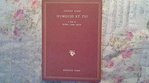 Numquid et tu? - copertina