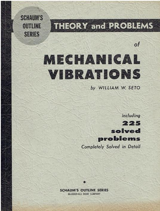 Theory and problems of Mechanical Vibrations - copertina