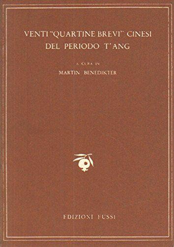 VENTI QUARTINE BREVI CINESI DEL PERIODO T'ANG - copertina