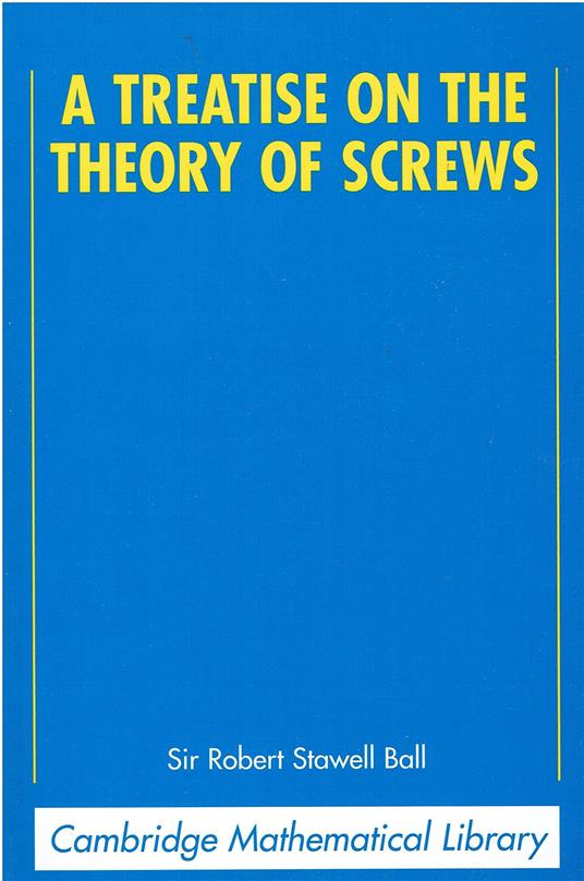 A Treatise on the Theory of Screws - copertina