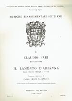 Il Lamento d'Arianna. Quarto libro dei madrigali a cinque voci