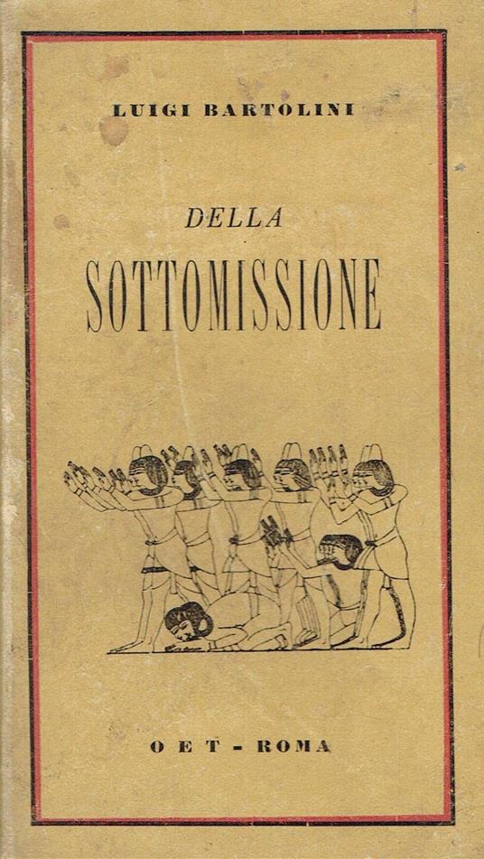 DELLA SOTTOMISSIONE - copertina