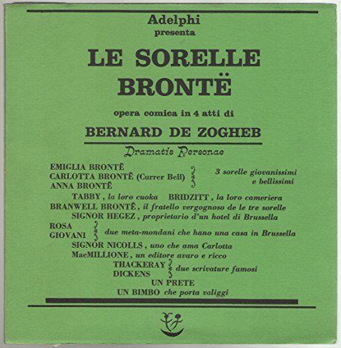 Le sorelle Bronte. Opera comica in 4 atti - copertina
