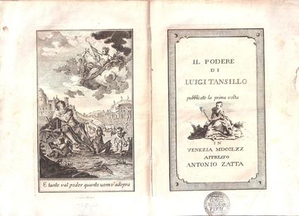 Il podere - Luigi Tansillo - copertina