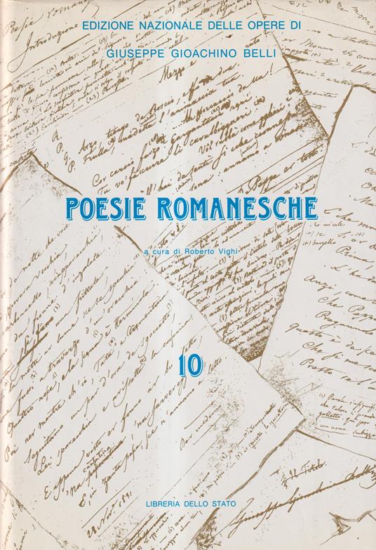 Poesie romanesche - Giuseppe Gioachino Belli - copertina