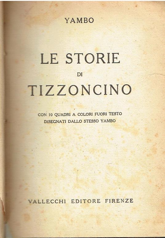 Le storie di Tizzoncino - Yambo - copertina