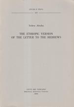 The Ethiopic version of the letter to the Hebrews