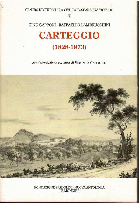 Carteggio (1828-1873) - copertina