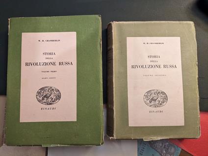 Storia della rivoluzione russa - 2 volumi - William Chamberlin - copertina