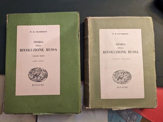 Storia della rivoluzione russa - 2 volumi - William Chamberlin - copertina