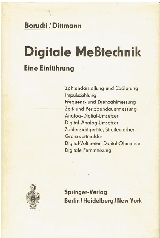 Digitale Meßtechnik: Eine Einführung - copertina