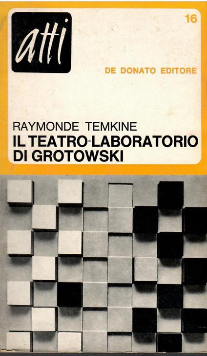teatro laboratorio di Grotowski - copertina