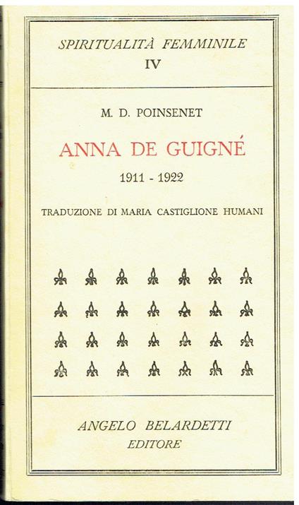 Anna De Guignè 1911-1922 - copertina