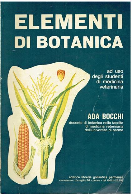 Elementi di botanica - Ada Becchi - copertina