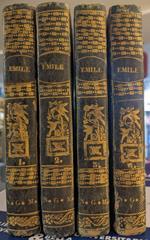 Émile ou de l'éducation - 4 tomes