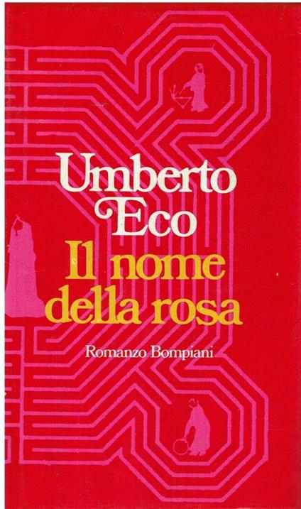 Il nome della rosa - Prima edizione (Bompiani, 1980) - Umberto Eco - copertina