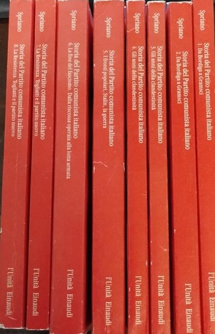Storia del partito comunista - Paolo Spriano - copertina