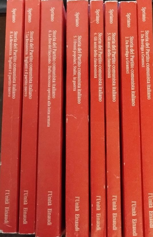 Storia del partito comunista - Paolo Spriano - copertina