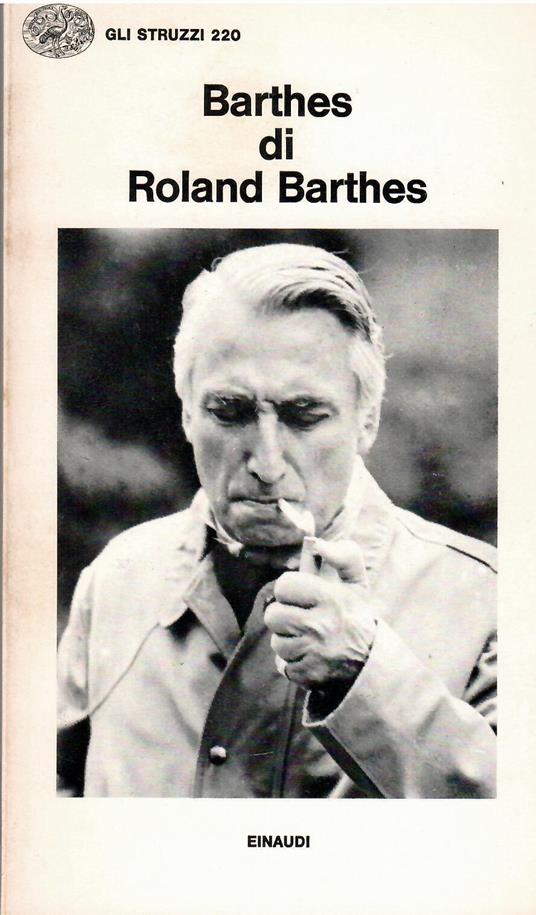 Barthes - Roland Barthes - copertina