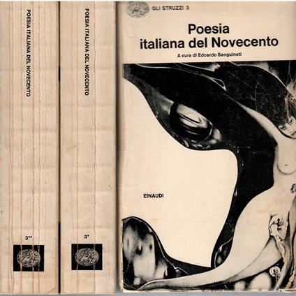 Poesia italiana del Novecento 2Voll - Edoardo Sanguineti - copertina