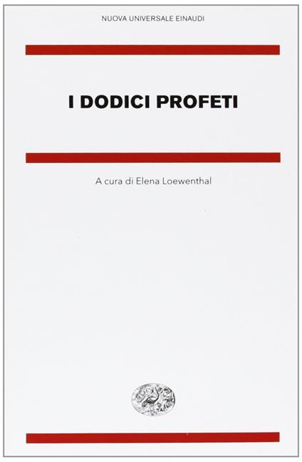 I dodici profeti - Elena Loewenthal - copertina