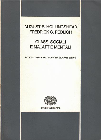 Classi sociali e malattie mentali - copertina