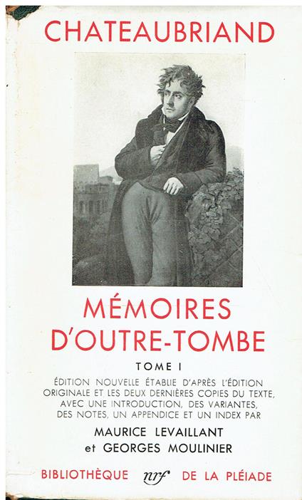 Mémoires d'outre-tombe, tome 1 - François-René de Chateaubriand - copertina