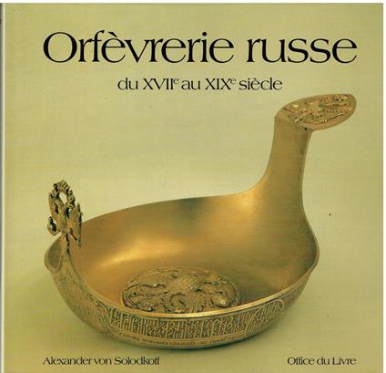 Orfèvrerie russe: du XVII au XIX siècle - copertina