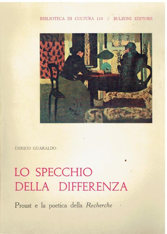 Lo specchio della differenza. Proust e la poetica della ''Recherche'' - copertina
