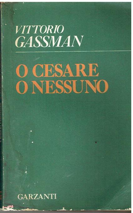 O Cesare o nessuno - Vittorio Gassman - copertina