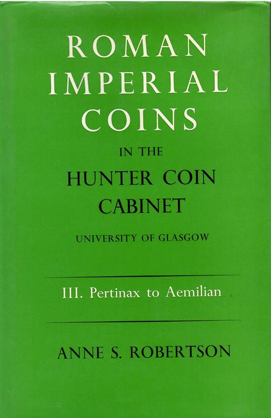 Roman Imperial Coins in the Hunter Coin Cabinet - copertina