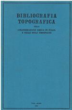 Bibliografia topografica della colonizzazione greca in Italia e nelle isole tirreniche. Siti : Monte Sant'Angelo-Orsomarso (Vol. 12)