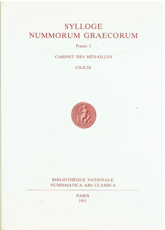 Sylloge Nummorum Graecorum: France 2: Cabinet des Medailles: Cilicie - copertina