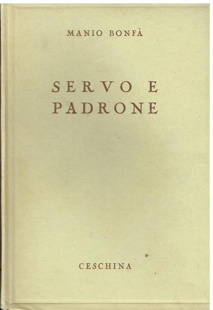 Servo e padrone - copertina
