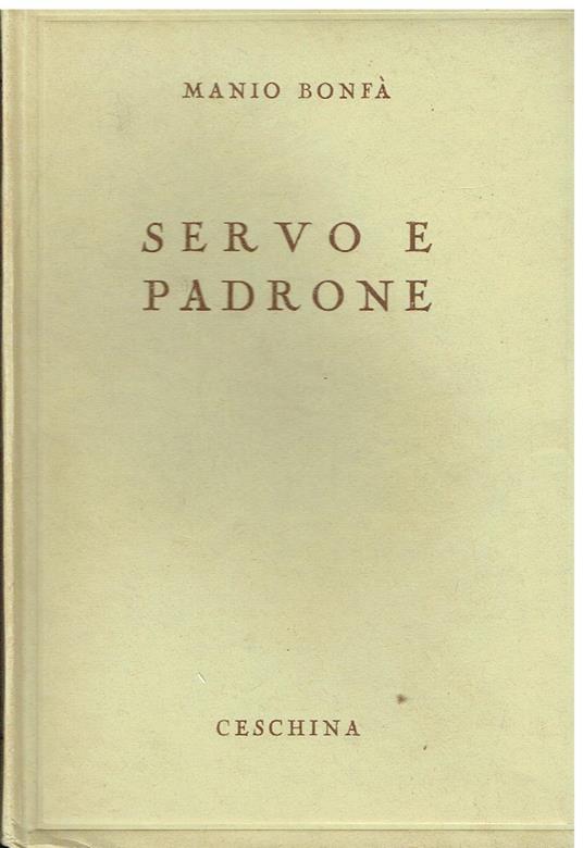 Servo e padrone - copertina