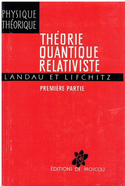 Theorie quantistique relativiste - copertina