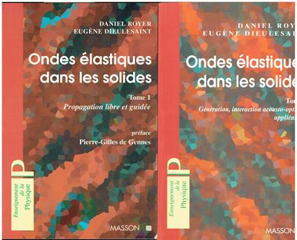 Ondes élastiques dans les solides - 2 volumes - copertina