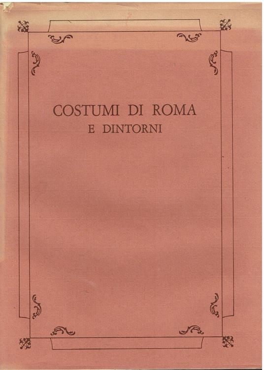 Costumi di Roma e dintorni - copertina