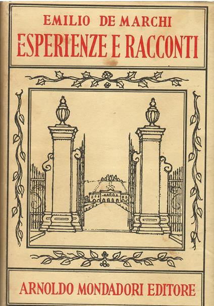 Esperienze E Racconti - Emilio De Marchi - copertina