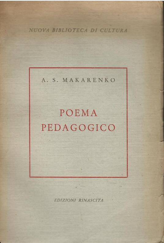 Poema pedagogico - copertina