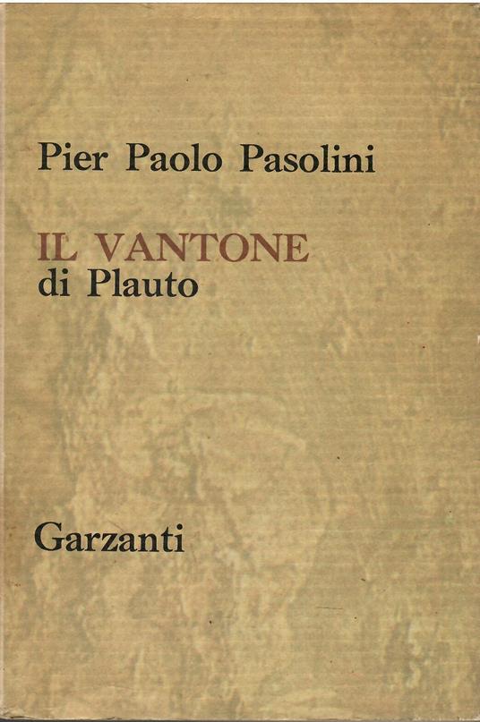 Il vantone - Pier Paolo Pasolini - copertina