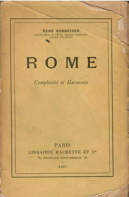 Rome: complexite et harmonie - copertina