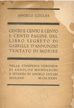 Cento e cento e cento e cento pagine del libro segreto di Gabriele d'Annunzio tentato di morire