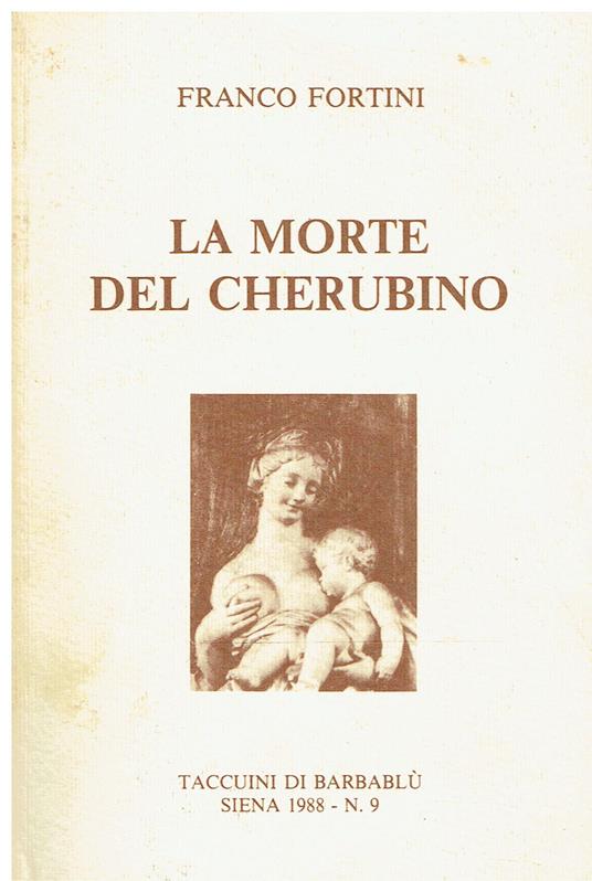 La Morte Del Cherubino - Franco Fortini - copertina