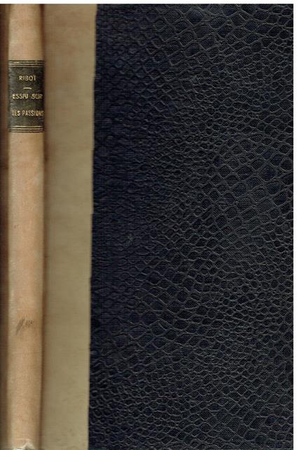 Essai sur les passions - Th. Ribot - copertina